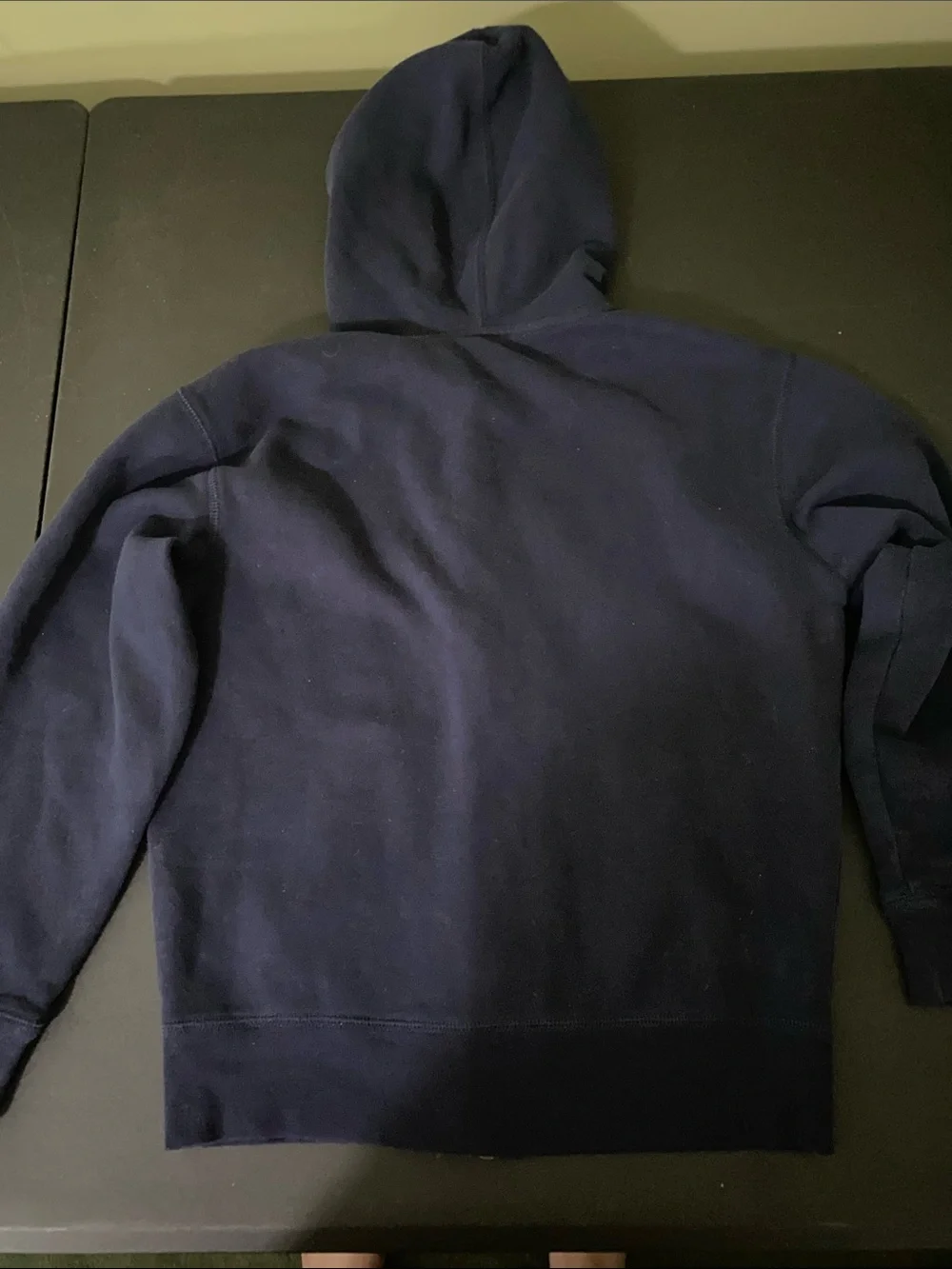 Ralph Lauren Navy Hoodie with Red Pony Embroidery